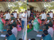 Peddapalli : ఇందిరమ్మ ఇల్లు ఇవ్వాలని అధికారి కాళ్లు పట్టుకున్న మహిళ Indiramma house