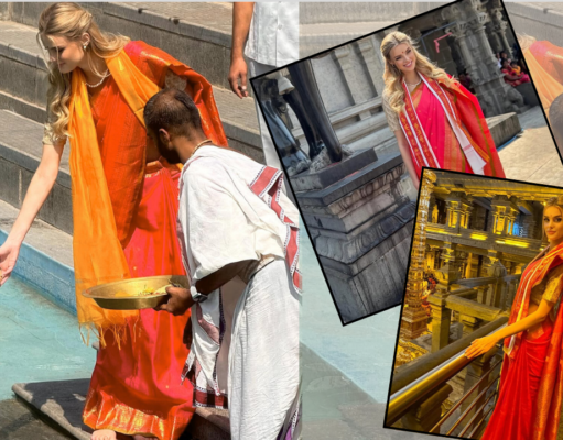 krystyna pyszko : ప్రపంచ సుందరి క్రిస్టినా పిస్కోవా యాదగిరిగుట్ట ఆలయా పర్యటన thumb