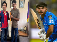 Sachin Tendulkar: క్రికెట్ లెజెండ్ ను కలిసిన CSK రత్నం ఆయుష్ మాత్రే