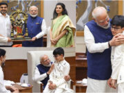 Nara Lokesh : న్యూఢిల్లీలో ప్రధాని మోదీని కలిసిన మంత్రి లోకేష్ కుటుంబం Nara Lokesh Family Meets PM Modi, Presents 'Yuvagalam' Coffee Table Book